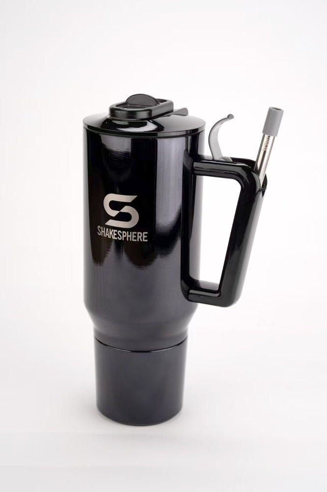 ShakeSphere® Go To Cup – 1000ml Double-Wall Thermal Storage Cup -Mirror Black