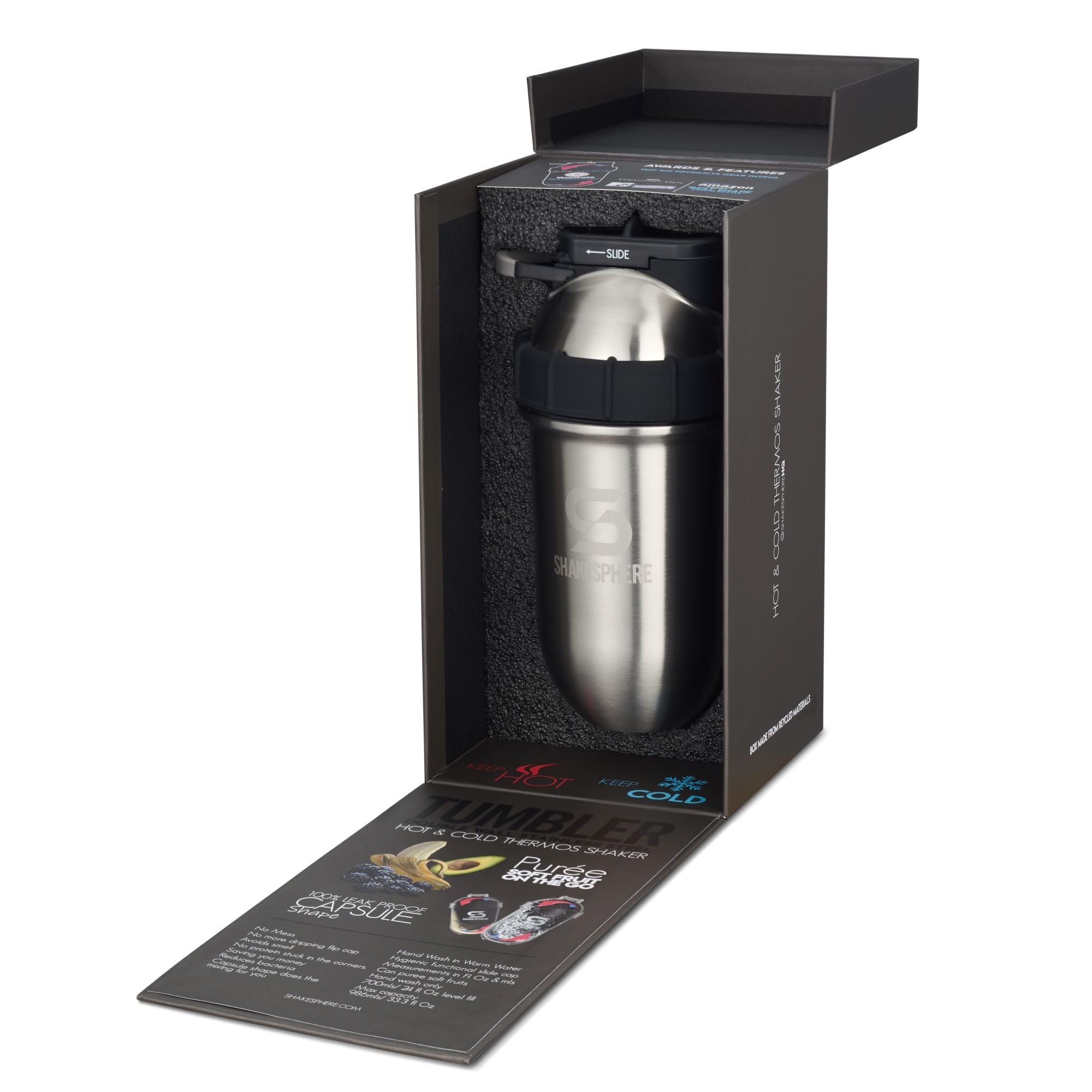 Protein shaker bottle 700mls