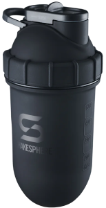 Protein shaker bottle 700mls "Tumbler" Double Wall Steel Matte Black