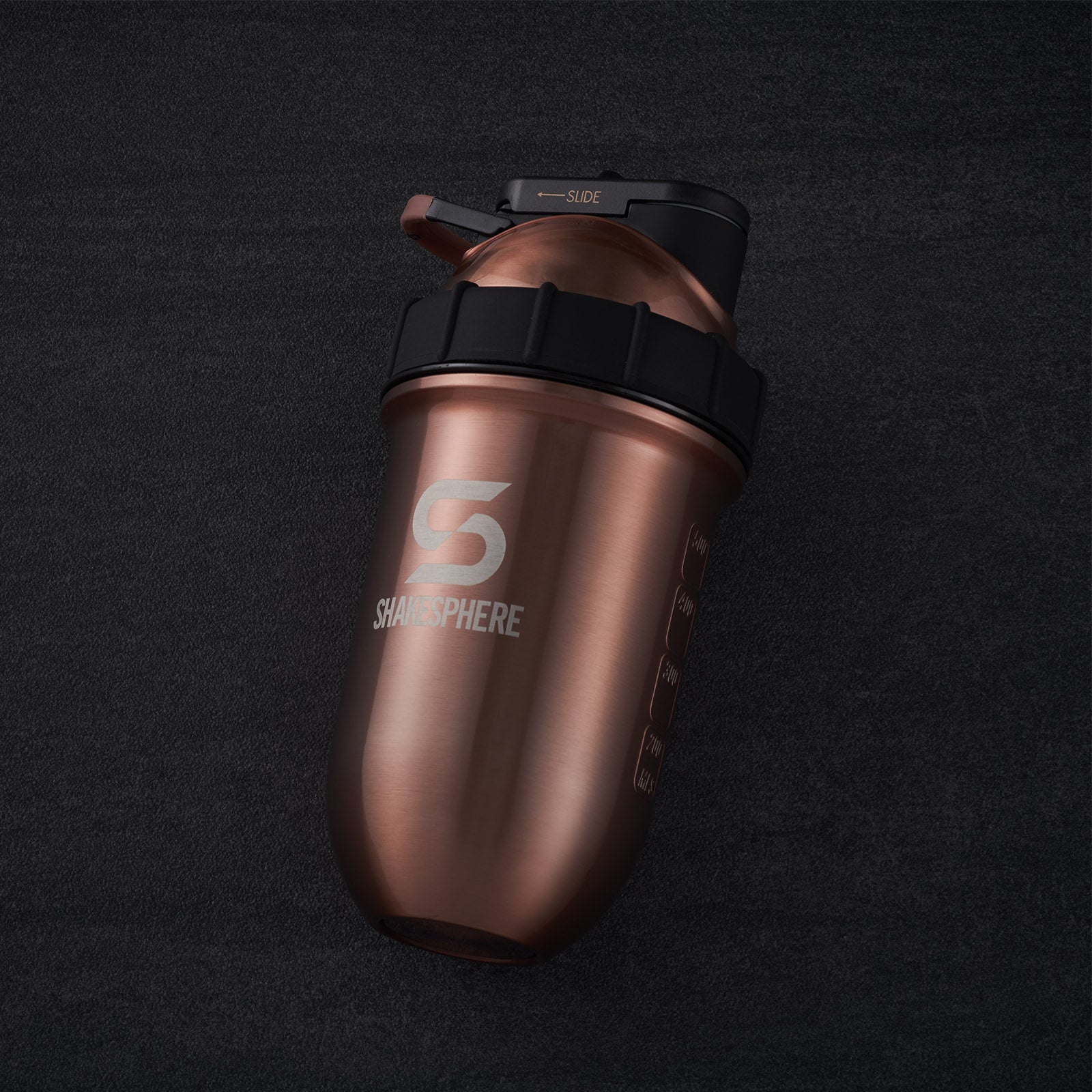 Protein shaker bottle 700mls "Tumbler" Double Wall Steel Copper　- 販売準備中 -