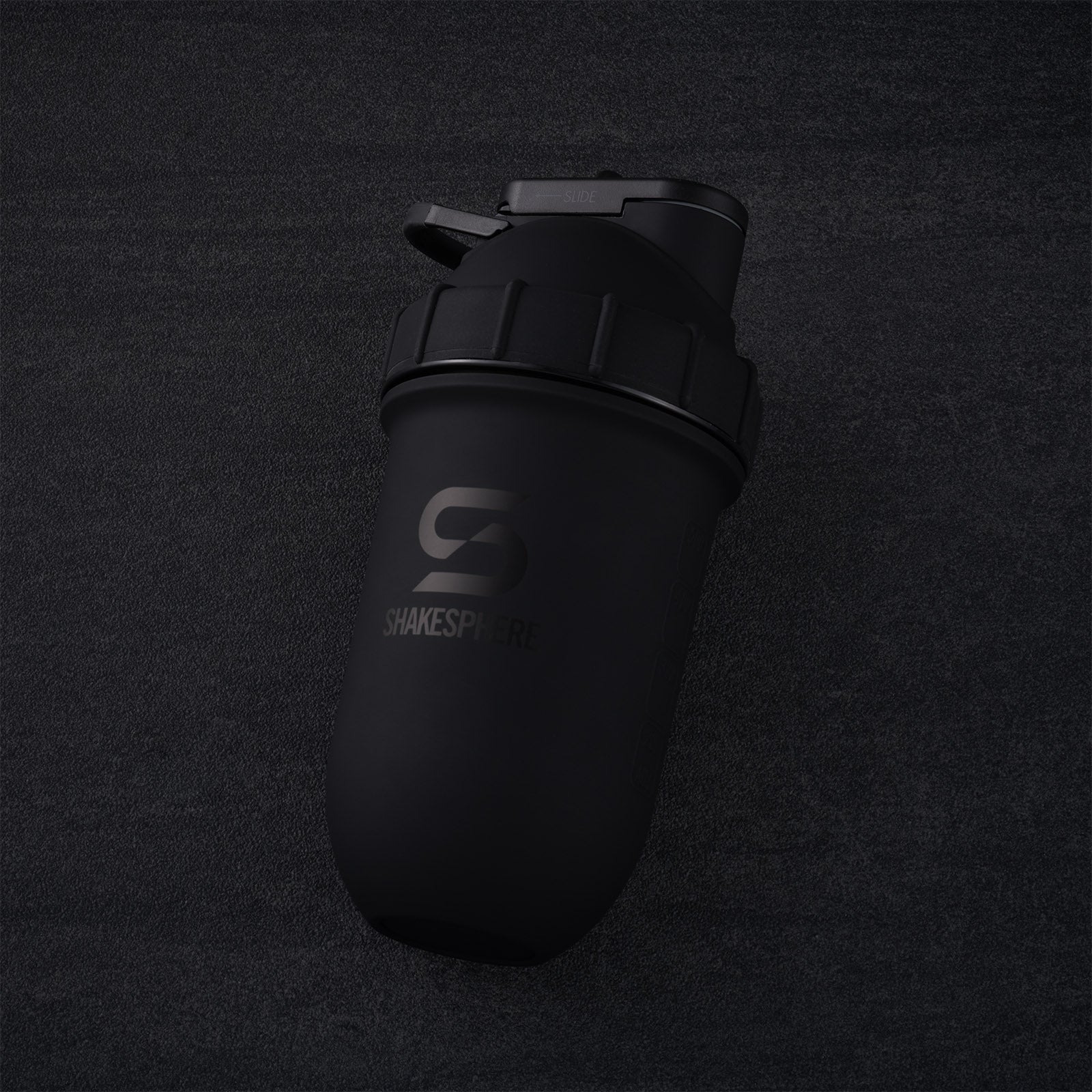 Protein shaker bottle 700mls "Tumbler" Double Wall Steel Matte Black　- 販売準備中 -