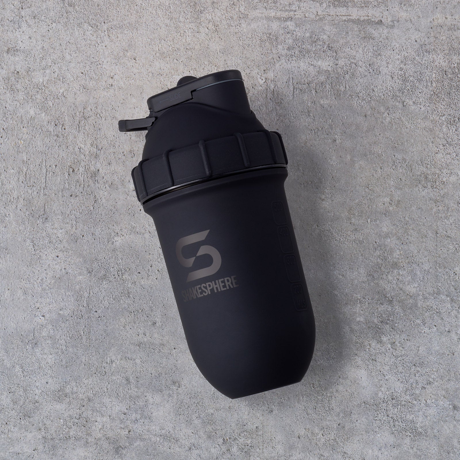Protein shaker bottle 700mls "Tumbler" Double Wall Steel Matte Black　- 販売準備中 -