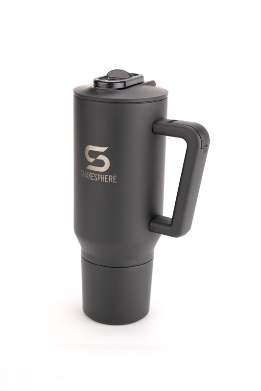 ShakeSphere® Go To Cup – 1000ml Double-Wall Thermal Storage Cup - Matte Black　- 販売準備中 -