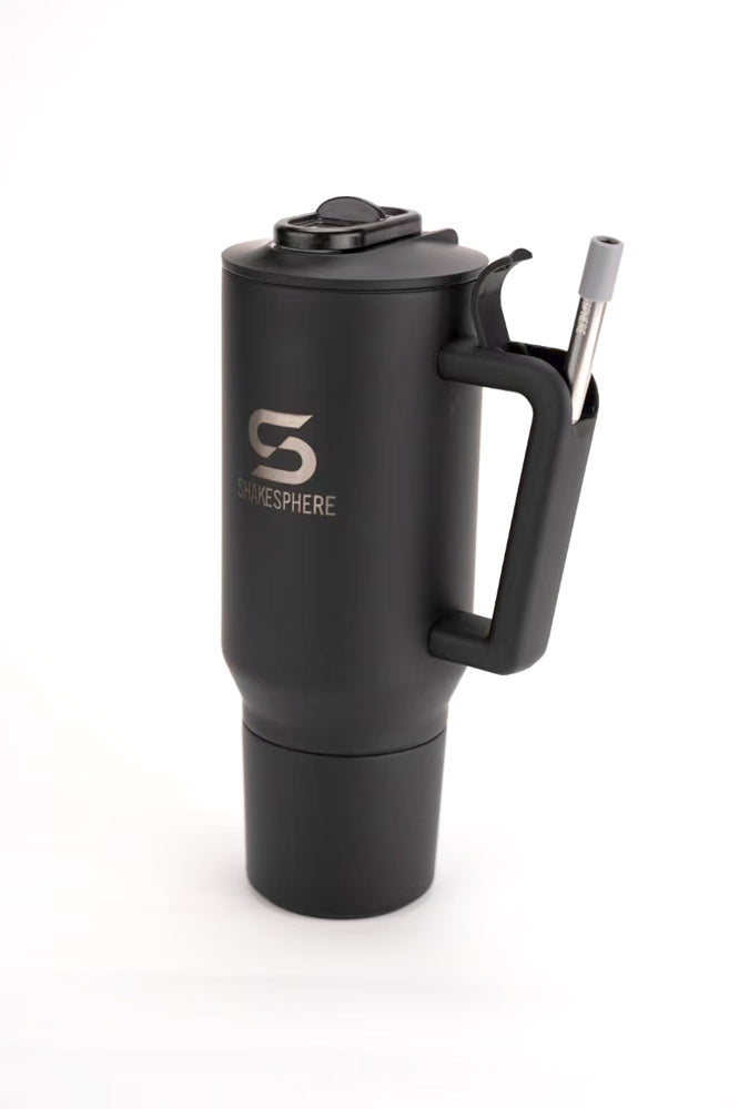 ShakeSphere® Go To Cup – 1000ml Double-Wall Thermal Storage Cup - Matte Black　- 販売準備中 -
