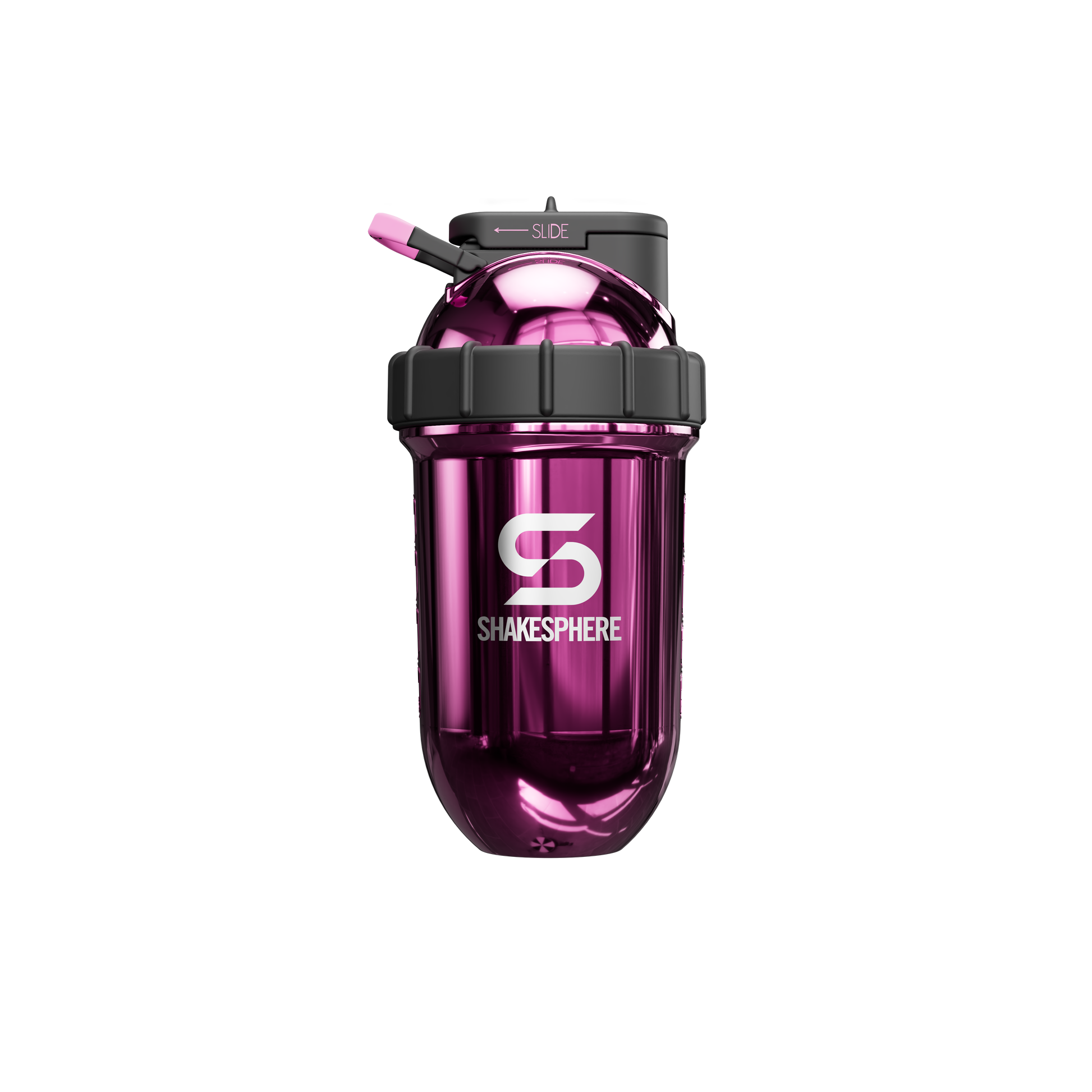 Protein shaker bottle 700mls "Tumbler" Double Wall Steel  Mirrored Pink - 販売準備中 -