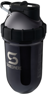 Protein shaker bottle 700mls "Tumbler" Double Wall Steel Mirrored Black - 販売準備中 -