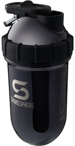Protein shaker bottle 700mls "Tumbler" Double Wall Steel Mirrored Black - 販売準備中 -