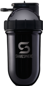 Protein shaker bottle 700mls "Tumbler" Double Wall Steel Mirrored Black - 販売準備中 -