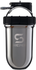 Protein shaker bottle 700mls "Tumbler" Double Wall Steel Mirrored Silver - 販売準備中 -