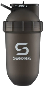 Protein shaker bottle 700mls "Tumbler Original" Frosted Black/White Logo