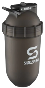 Protein shaker bottle 700mls "Tumbler Original" Frosted Black/White Logo