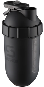 Protein shaker bottle 700mls "Tumbler View" Matte Black/Black Window　- 販売準備中 -