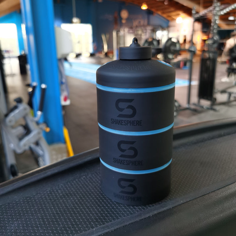 Protein Powder Stackable Storage Container 85g / 3oz, Cyan Blue　- 販売準備中 -